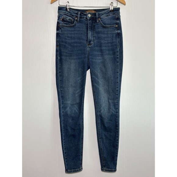 Judy Blue Jeans Size 7 28 Blue Skinny Fit Stretch Denim High Rise Tummy Control - Picture 1 of 11